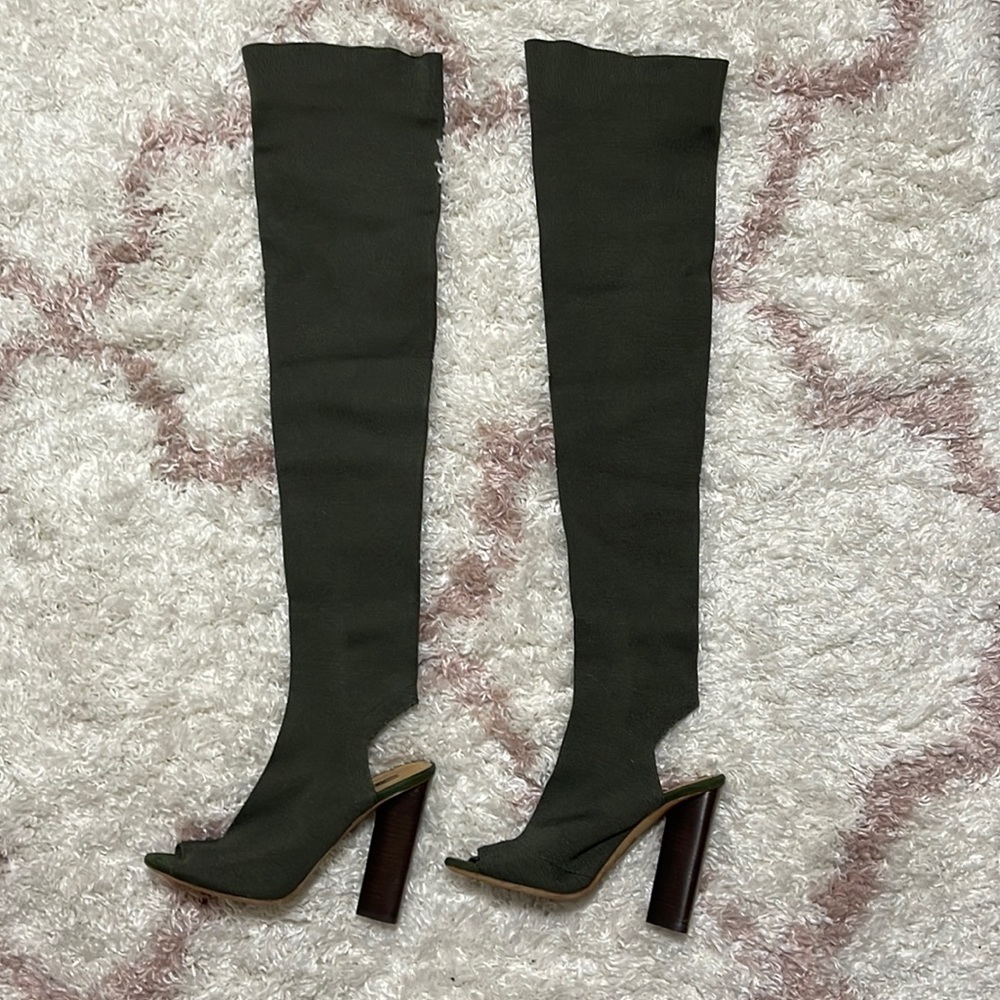 Yeezy season 2 Calvino thigh high boot 36